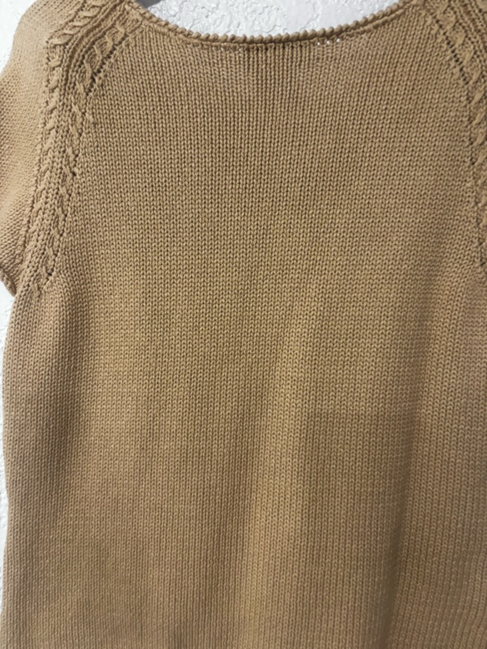 Talbots Mustard Short-Sleeve Knit Top - Picture 8 of 8